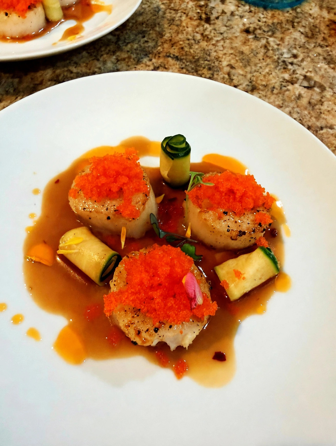 Seared scallops by Chef Tony